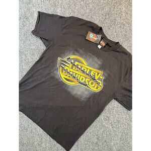 Harley Davidson Logo Graphic Tee Black XL USA NWT